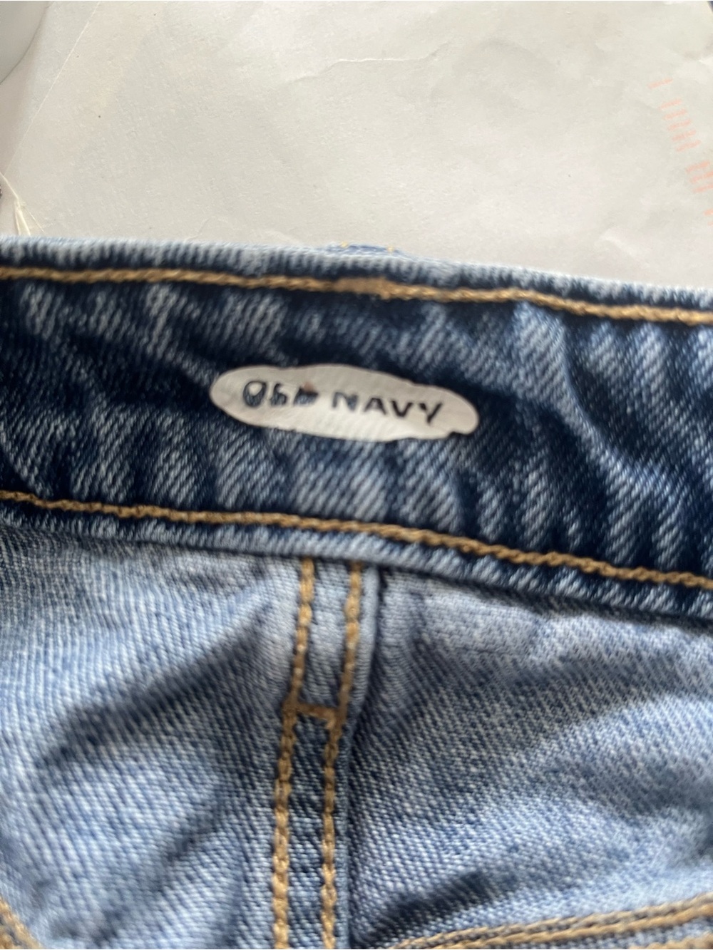 Old Navy Button Front Denim Midi Skirt 8 100% Cotton Cottagecore Americana - Picture 4 of 6